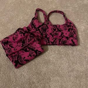 JoyLab_Pink/Black_Sports Bra and Leggings_Active Wear